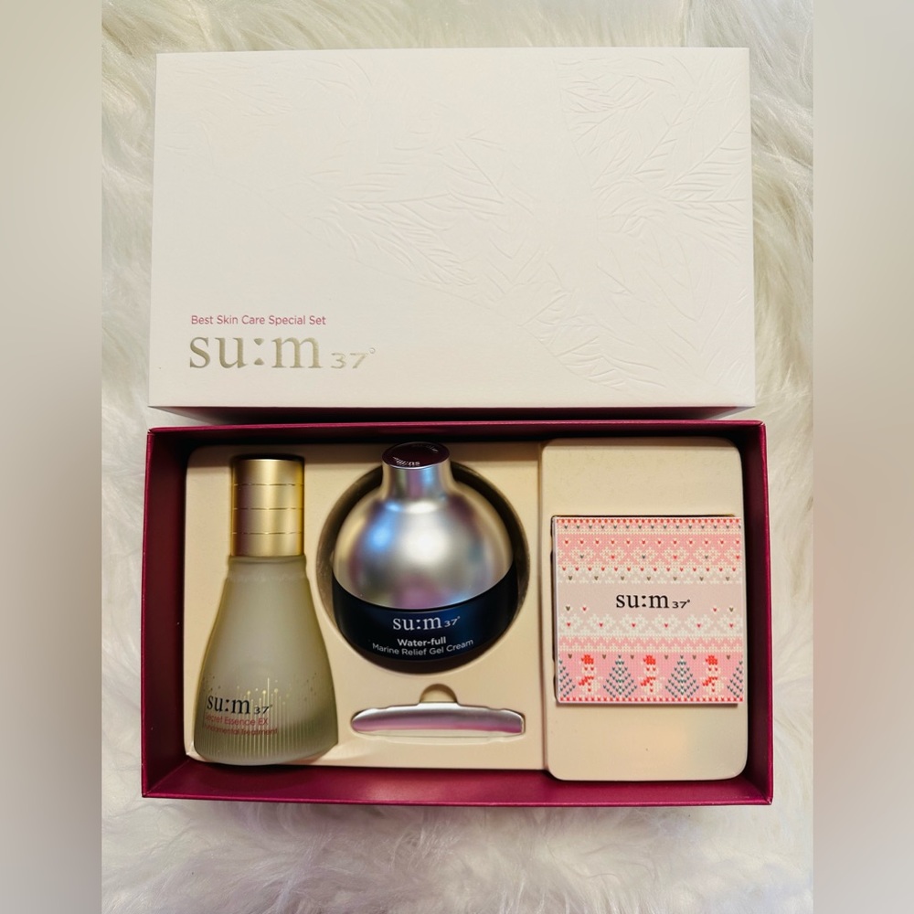 SU:M37 Water-full Marine Relief Gel Cream Special Edition 3 Items K-Beauty